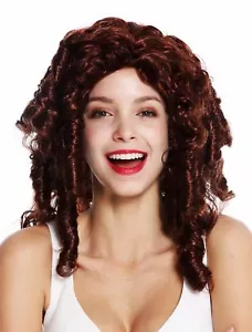 Perücke Damen Karneval Barock Cosplay Korkenzieherlocken lang rotbraun 91056 - Bild 1 von 4