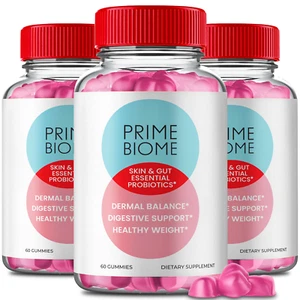 (3 Pack) Prime Biome Gummies, PrimeBiome Supports Gut & Skin Health Gummy - Picture 1 of 3