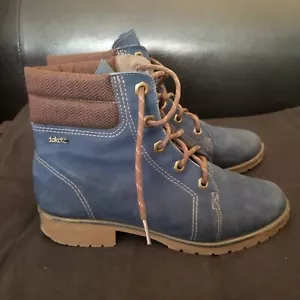 Botas Dakota para mujer de cuero gamuza azul talla US10/EUR41 - Imagen 1 de 11