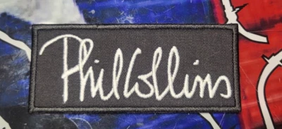 EMBROIDERED PHIL COLLINS ROCK BAND PATCH (Please Read Ad)