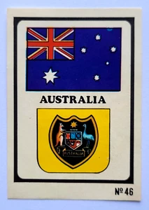 1974 EM Munich World Cup FIFA #046 AUSTRALIA FLAG Soccer Cromo PERU Edition - Picture 1 of 2