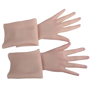 Dokier Realistic Silicone Female Gloves Hand Gloves For Crossdresser Cosplay - Picture 1 of 9