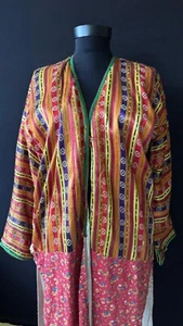 1900s Antique Ottoman Silk Turkish Costume, Anatolian Three Skirts, Antique - Picture 1 of 9