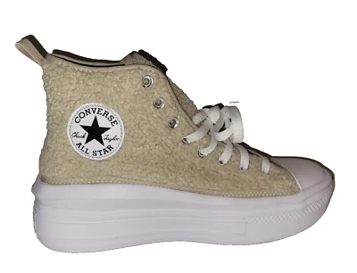 Tênis Converse Chuck Taylor All Star Move plataforma Sherpa infantil 7 W9 A06794C - Imagem 1 de 4
