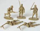 Vintage Wwii Japanese & German Afrika Corps Plastic Soldiers 1/32 Scale X 5.