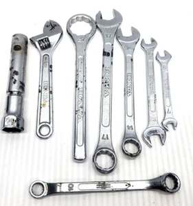 Rare chiavi combinate RK giapponesi Honda Tools 14MM 17MM più LEGGI DESC. - Foto 1 di 4