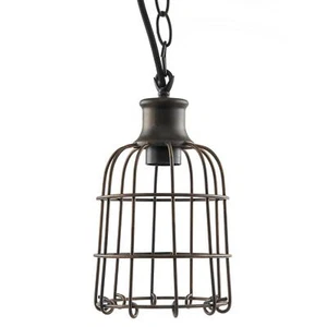 Sunlite Iron Rust Open Cage Antique Style Pendant Fixture - Picture 1 of 4
