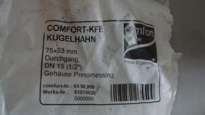 KFE-Kugelhahn  1/2"  DN 15 Comfort 6458958 - Bild 1 von 3