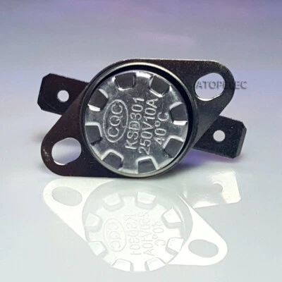 1-10pcs KSD301 10A NO/NC Thermostat Temperature Thermal Control Switch 20-180°C - Image 1 of 4