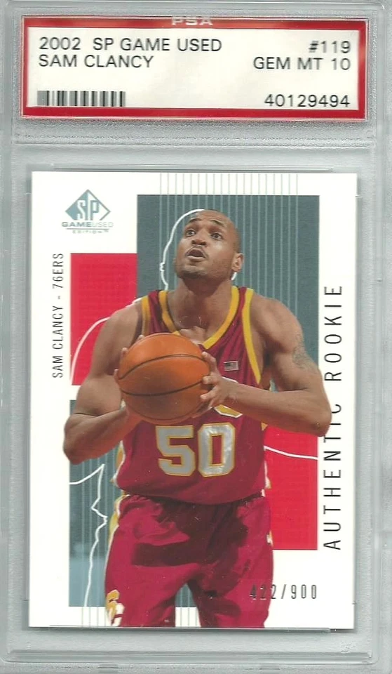 Sam Clancy 2002-03 SP Game Used Edition Authentic Rookie 422/900 PSA GEM MT 10 - Image 1 of 1