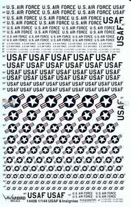 Warbird 14408 1/144 scale USAF Lettering and Insignia - Picture 1 of 2