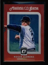ROGER CLEMENS 2016 DONRUSS OPTIC #MG2 MASTERS OF THE GAME RED #91/99 BA1783