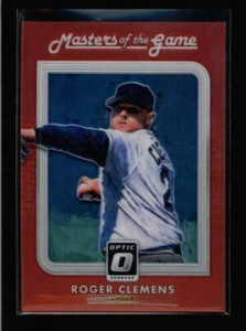 ROGER CLEMENS 2016 DONRUSS OPTIC #MG2 MASTERS OF THE GAME RED #91/99 BA1783