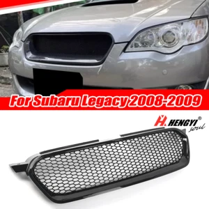 For Subaru Legacy 2008 2009 Gloss Black JDM Front Bumper Grille Grill Honeycomb - Picture 1 of 8