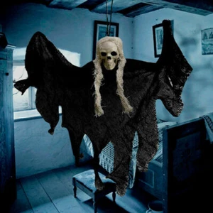 12 Zoll Halloween Figur Bewegung + Geist Tod Skelett Deko - - Bild 1 von 22
