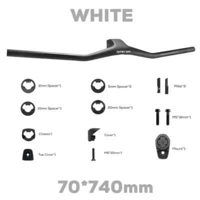 -40 Grados Sparks Frame 740MM Completo Fibra de Carbono Integrado Cabina MTB Manillar Foto 1 de 4