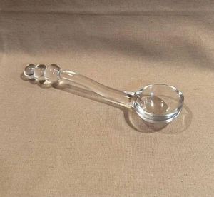 Candlewick Imperial Glass 3 Bead Mayonnaise Condiment Ladle 5.75" 6" Long - Picture 1 of 2