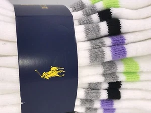 Ralph Lauren POLO Women's Socks Bold White low cut socks - 6 Pack - $36 MSRP - Picture 1 of 9