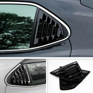 For 2018-2021 Toyota Camry Bright Black Window Louvers Rear Side Vent Cover Trim - Imagen 1 de 8