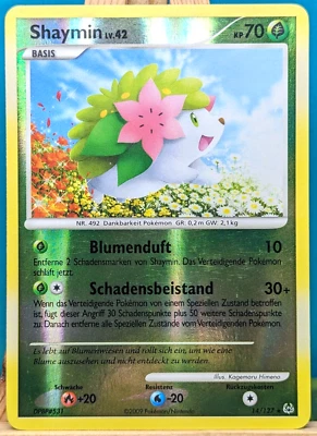 POKEMON - Platin - Shaymin Lv. 42 - 14/127 - REVERSE HOLO - deutsch - Bild 1 von 2