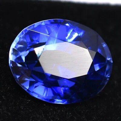 SANS MARQUE Naturel 9,50 carats saphir bleu de Ceylan 14x11 MM certifié impeccable AAA+