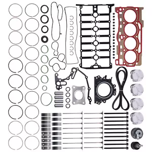 Engine Overhaul Pistons Gasket Kit For Audi A3 VW Jetta Golf 1.4TSI CPTA EA211 - Picture 1 of 15