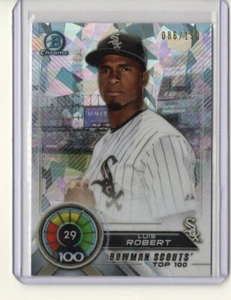 LUIS ROBERT - WHITE SOX - 2018 BOWMAN CHROME - ROOKIE ATOMIC REFRACTOR #'d /150 - Bild 1 von 2