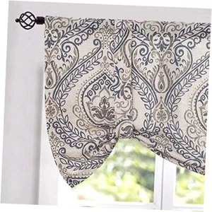 Floral Valance Curtain for Kitchen Valance for Windows 16 Inch Rustic - Picture 1 of 8