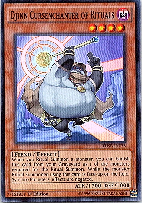 Djinn Cursenchanter Of Rituals THSF-EN038 Yu-Gi-Oh! Card Light Play 1st Edition - Image 1 of 1