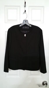 ZARA KURZE SCHWARZE JACKE MANTEL MIT DREHVERSCHLUSS LARGE NEU OHNE ETIKETT - Bild 1 von 4