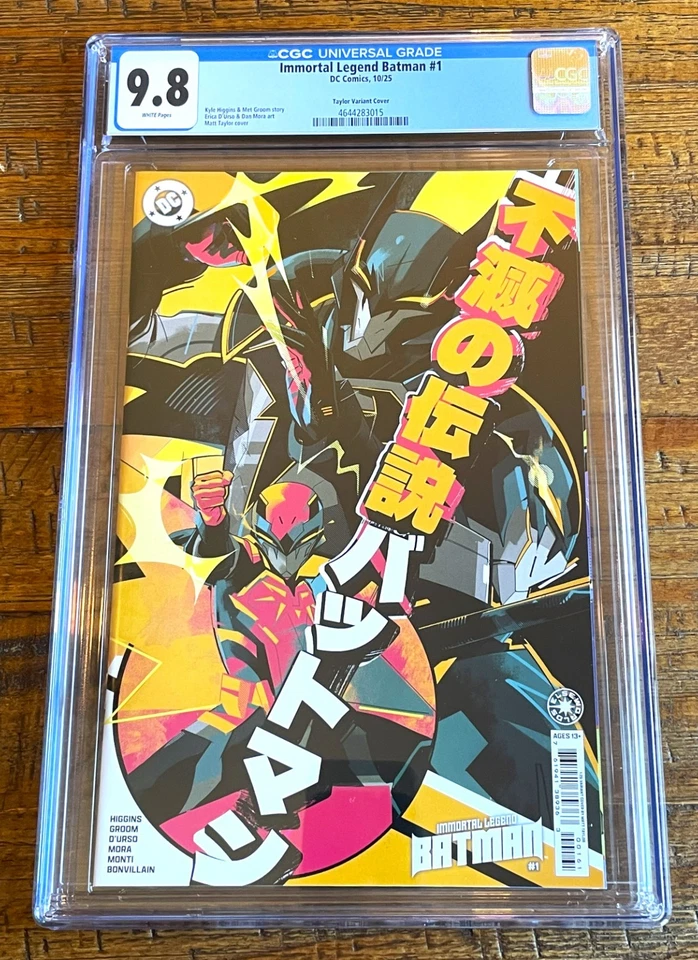 IMMORTAL LEGEND BATMAN #1 CGC 9.8 MATT TAYLOR 1:25 RI INC VARIANT ABSOLUTE - Image 1 of 2