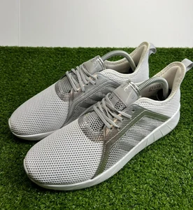 Adidas Ortholite Zapatos de Malla Flotante para Hombres Talla 9.5 Blanco/Plateado Tenis para Correr - Imagen 1 de 15