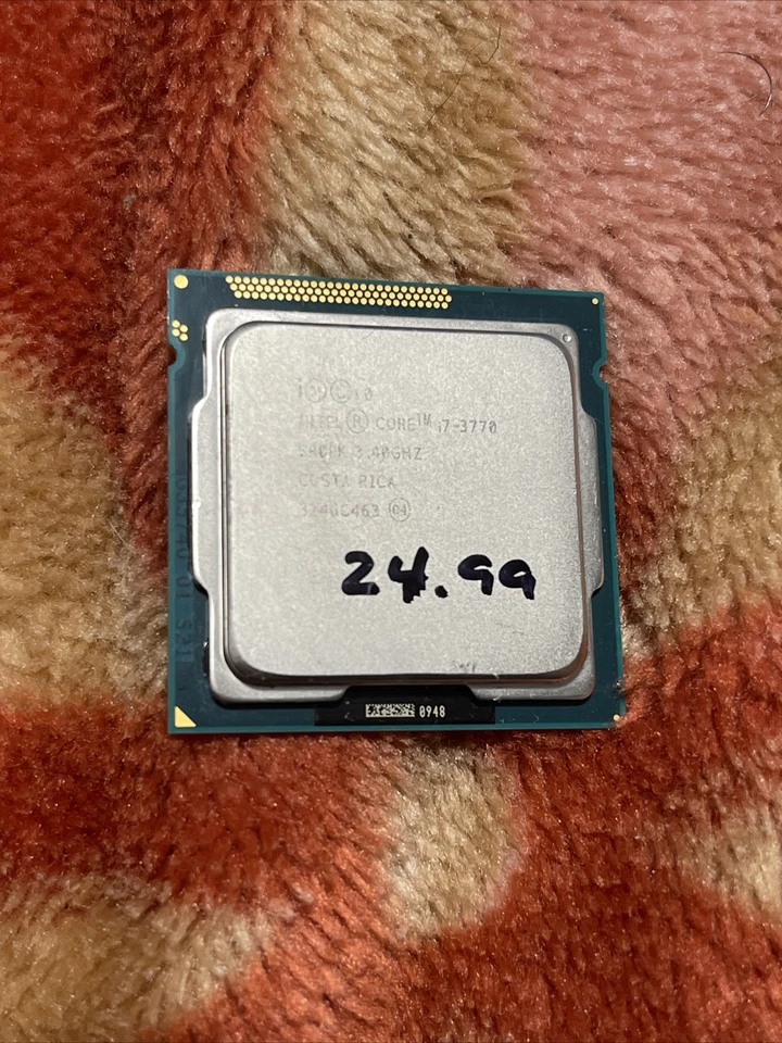 Intel Core I7-3770 Processor (3.40GHz, 4 Cores, Socket H2 LGA-1155) - SR0PK - Image 1 of 1
