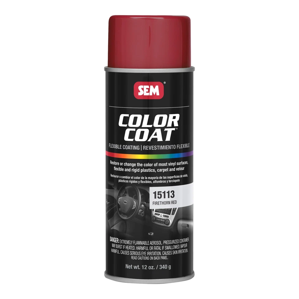 Lata de aerosol de pintura en aerosol roja Firethorn SEM 15113 Color Coat 12 oz. Foto 1 de 1