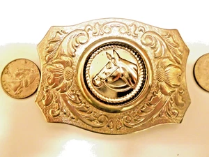 Vtg Western Style -Chambers Belt CO.- Buckle With Changeable  Center - - Picture 1 of 3