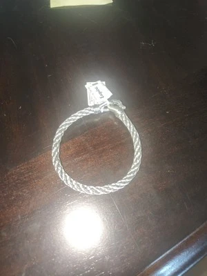 Men's Jewelry Bracelet Silver Nylon Stainless Steel - Image 1 of 4