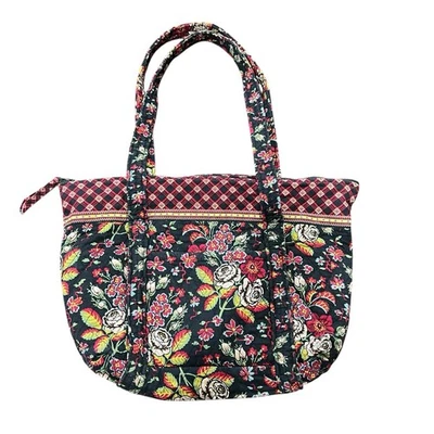 Vintage Vera Bradley Anastasia Retired Handbag Tote Y2K Floral Quilted - image 1 of 4