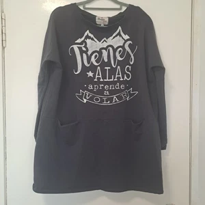 Maggie Sweet Sweatshirt Uk L Brustweite 42" Made In Spain Dunkelgrau Taschen - Bild 1 von 6