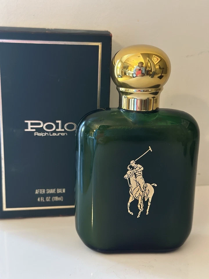 POLO Ralph Lauren Botella Verde De Colección 4 OZ 118 ML COSMAIR BÁLSAMO PARA DESPUÉS DEL AFEITADO NUEVO RARO Foto 1 de 4