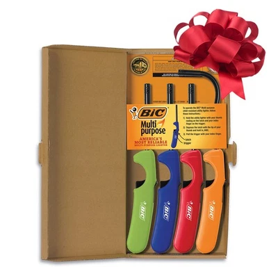 BIC Multi-purpose Classic Edition Lighter & Flex Wand Lighter, 4-Pack - Image 1 of 4