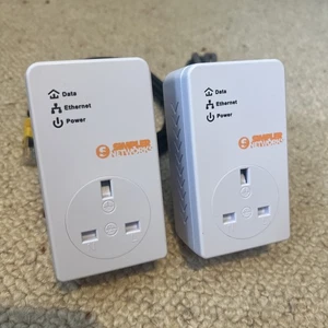 2 X Simpler Networks Powerline Adapters Unused Boxed - HP200PT64BT - BT Vision - Picture 1 of 3