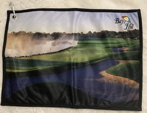 Arnold Palmer's Bay Hill Plush Golf Towel with 18th Green PGA NEW - Picture 1 of 3