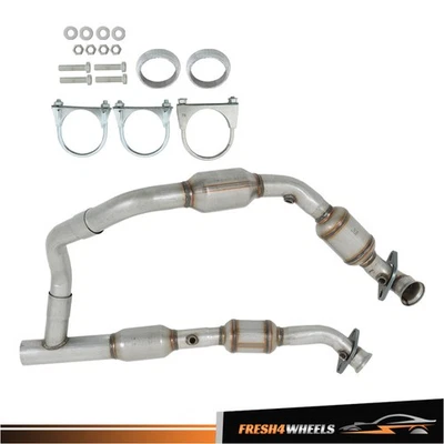 Y Pipe For Ford E-150 E-250 E-350 Super Duty 5.4L Catalytic Converters 2005-2008 Foto 1 de 4