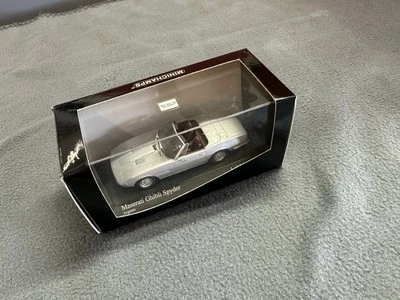 Minichamps  ~1969 Maserati Ghibli Spyder (Convertible) -Silver~ 1:43 -1 of 2,112 - Image 1 of 4
