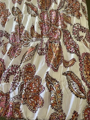 Edredom Pottery Barn Floral Queen French Country Vibrante Boho Anthro Like Edredom - Imagem 1 de 4