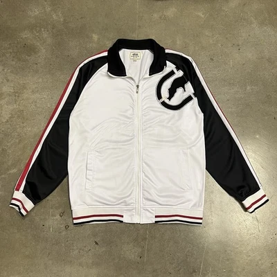 Ecko Unltd Track Jacket Y2K Vintage Men's Large White Long Sleeve Full Zip - Image 1 of 4
