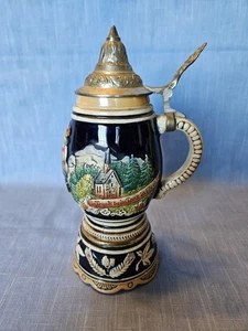 Mapsa 9" Musical Beer Stein Song "Ich Hab' Mein Herz In Heidelberg Verloren" - Picture 1 of 10