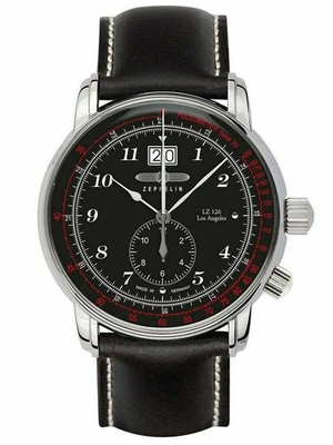 Zeppelin Men's Los Angeles LZ126 Chronograph Quartz Watch - 8644-2 NEW - Image 1 of 4