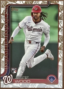 2025 Topps Series 1 - #181 James Wood - Spring Training (RC) - Picture 1 of 3