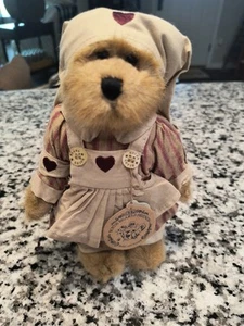 Boyds Bears - Nurse Bailey Bear w/Tags RETIRED - Red Striped Dress w/Apron - Picture 1 of 7